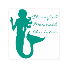 Carimbo Auto Entintado Mermaid Business Sea Girl