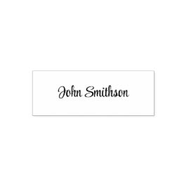 Carimbo Auto Entintado Modelo de Assinatura de Script Simples