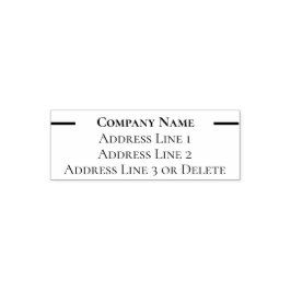 Carimbo Auto Entintado Modelo de Endereço de Devolução Comercial