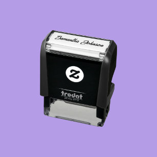 Carimbo Auto Entintado Modelo de Nome de Script de Assinatura Simples