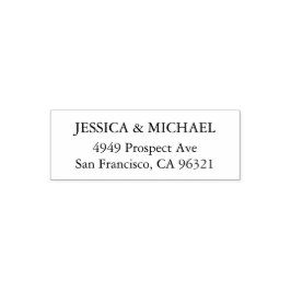 Carimbo Auto Entintado Modelo Personalizado de Endereço de Retorno Simple