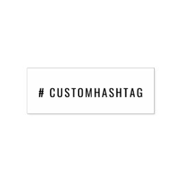 Carimbo Auto Entintado Modern Hashtag | Custom Trending Social Media Tag