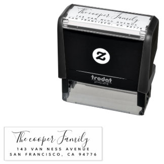 Carimbo Auto Entintado Modern Script Return Address Self-Inking Stamp