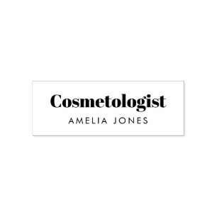 Carimbo Auto Entintado Moderno Black White Salon Cosmetologista