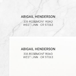 Carimbo Auto Entintado Moderno Minimalista Typo Basic 10 | Endereço de de
