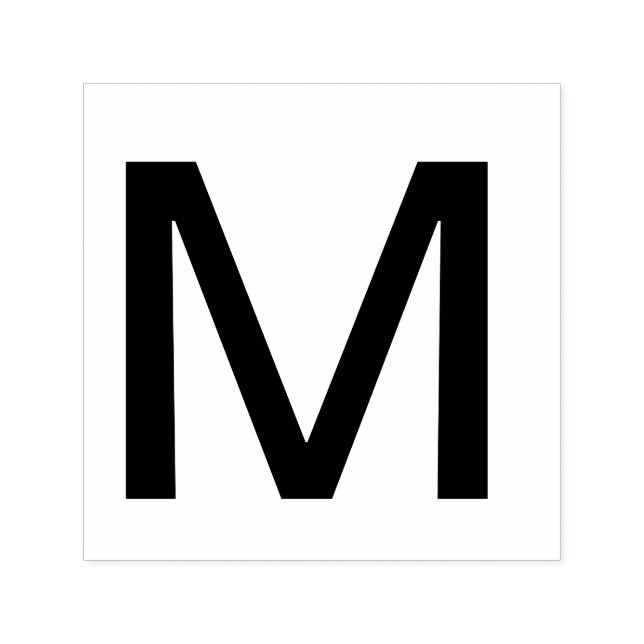 Carimbo Auto Entintado Monograma adicionar letra alfabeto alfabeto simple (Design)