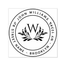 Monograma e deixa o endereço inicial de volta redo