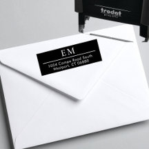 Monograma Simples Ousado Minimalista Moderno Retor