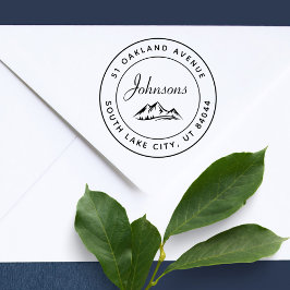 Carimbo Auto Entintado Montanhas russas redondas inspiraram endereço de r