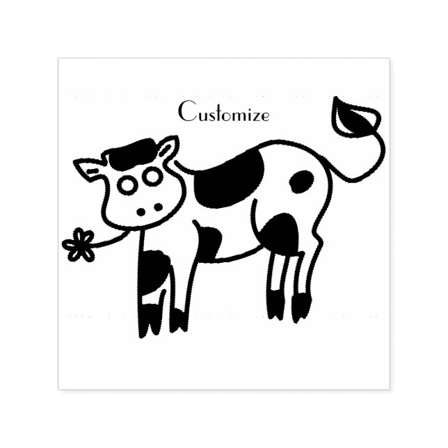 Carimbo Auto Entintado Moo Cow Thunder_Cove (Design)