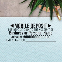 Carimbo Auto Entintado Móvel Apenas Para Depósito - Área Básica