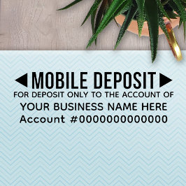 Carimbo Auto Entintado Móvel Apenas Para Depósito Banco Básico De Negócio