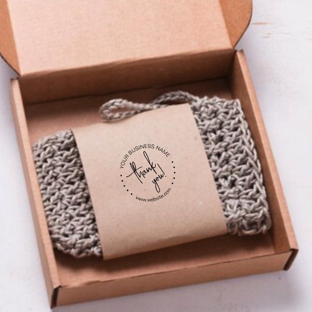 Carimbo Auto Entintado Muito obrigado ao roteiro de apreço do cliente (Criador carregado)