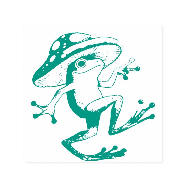 Carimbo Auto Entintado Mushroom Frog                                      (Design)
