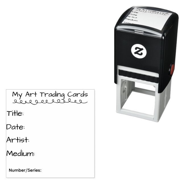 Carimbo Auto Entintado My Art Trading Cards Self Inking Rubber Stamp (In Situ)