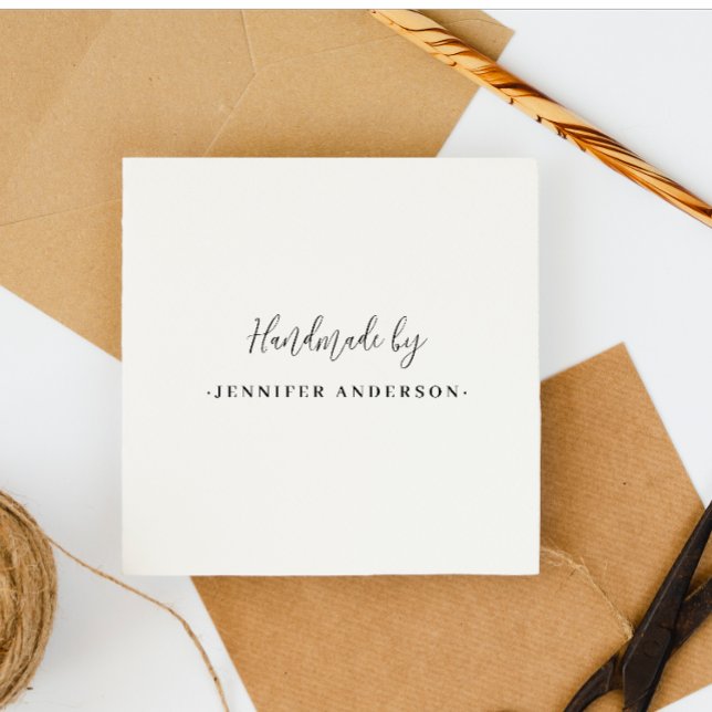 Carimbo Auto Entintado Na moda de Nome Personalizado de Chic Mínimo Fabri (Criador carregado)