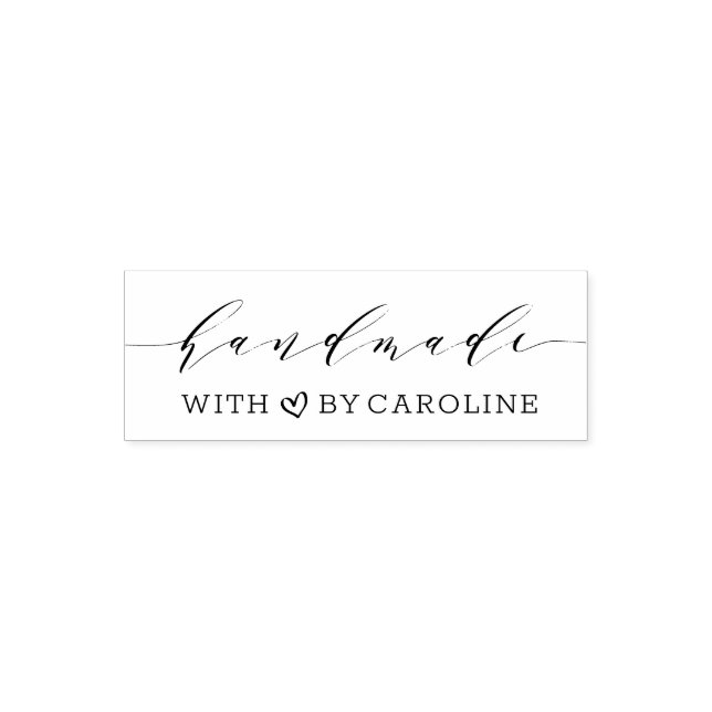 Carimbo Auto Entintado na moda script feito à mão (Design)