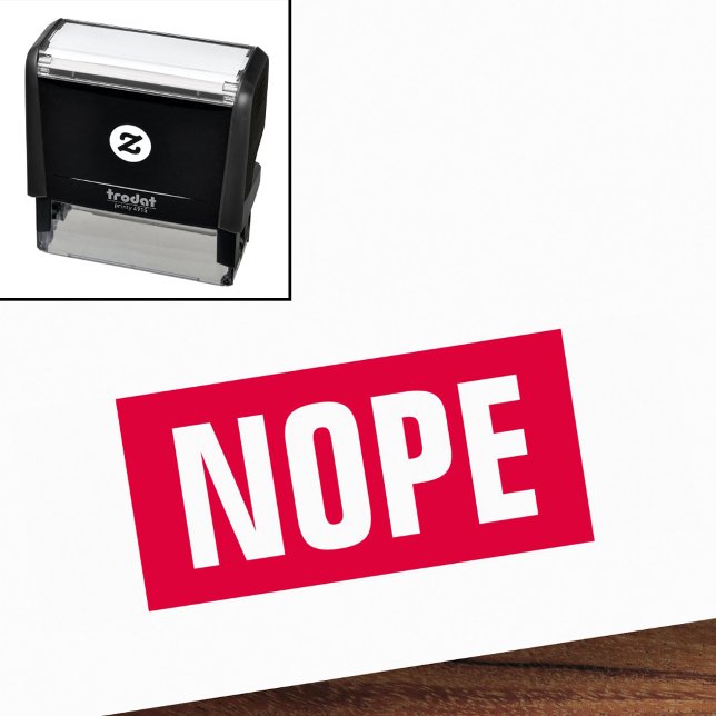 Carimbo Auto Entintado Não tem graça (Nope funny self-inking stamp)