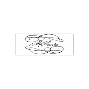 Carimbo Auto Entintado Natal de Assinatura de papais noeis