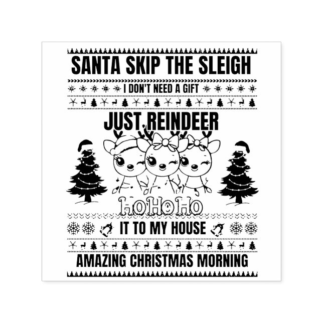 Carimbo Auto Entintado Natal Feliz Natal Para Rebeldes-Presentes (Design)