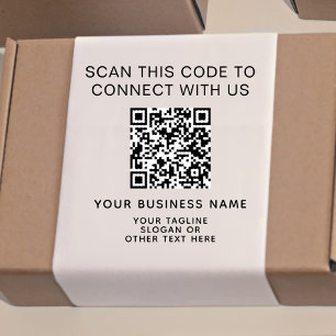 Carimbo Auto Entintado Negócios de Código QR Moderno