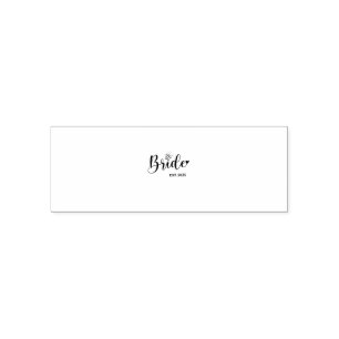 Carimbo Auto Entintado Noiva Anúncio de Casamento de 2025 na Primavera Ca