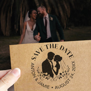 Carimbo Auto Entintado Noiva E Noivo Salve A Data Do Casamento Nomes