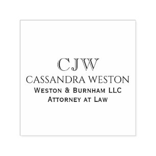 Carimbo Auto Entintado Nome Comercial Profissional Título Inicial #2