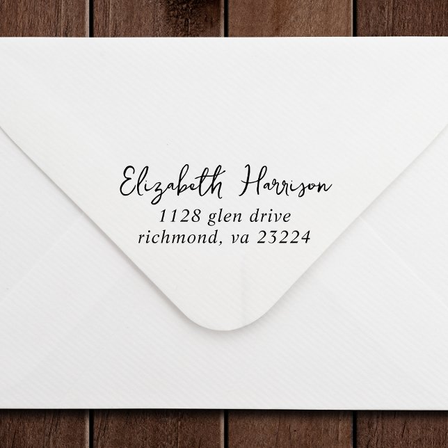 Carimbo Auto Entintado Nome da Assinatura Endereço de Devolução (Criador carregado)