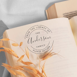 Carimbo Auto Entintado Nome da família | Crie Seu Próprio Livro Da Biblio