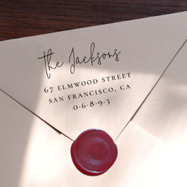 Carimbo Auto Entintado Nome da Família de Script e Endereço Serial