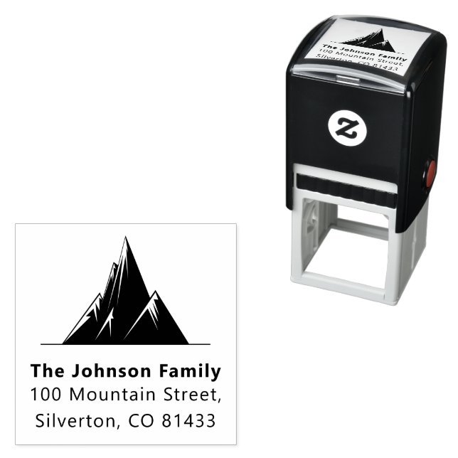 Carimbo Auto Entintado Nome da família de tendências Texto Endereço de de (In Situ)