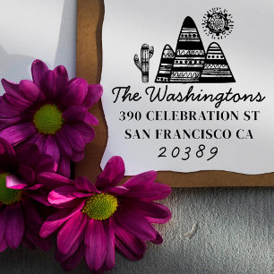 Carimbo Auto Entintado Nome da família Desert Tribal Desert