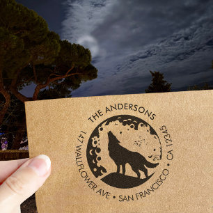 Carimbo Auto Entintado Nome da Família Personalizado Endereço de Retorno 