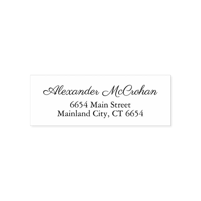 Carimbo Auto Entintado Nome da família Script Typografia Endereço de devo (Design)