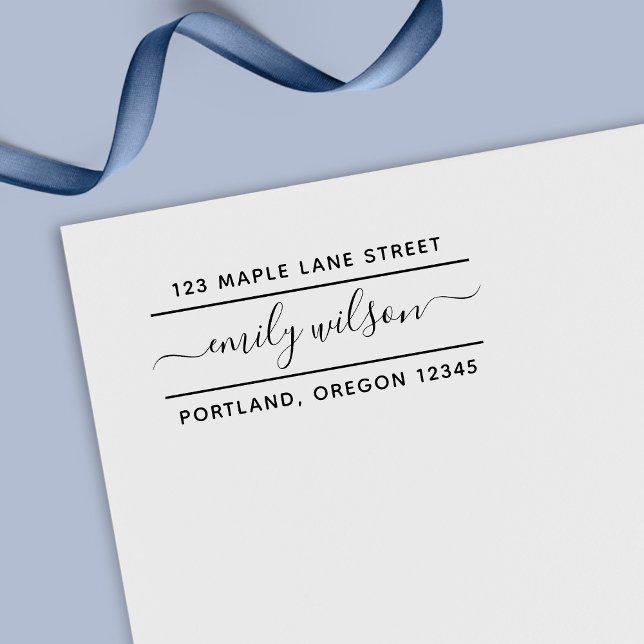 Carimbo Auto Entintado Nome da Fonte Caligráfica Endereço de Devolução 2  (Criador carregado)