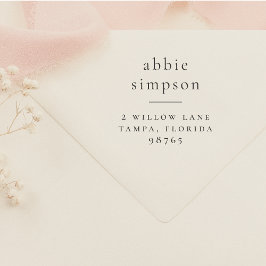 Carimbo Auto Entintado Nome da Tipografia Minimalista Sobrenome Endereço 