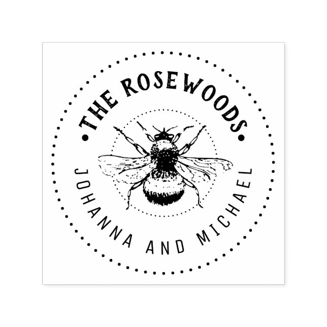 Carimbo Auto Entintado Nome de Família Único (Design)