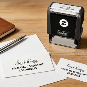 Carimbo Auto Entintado Nome do cargo da assinatura personalizada da empre