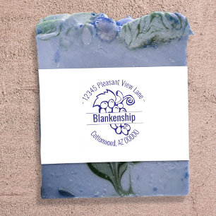 Carimbo Auto Entintado Nome do Endereço Circular de Trabalho de arte de U