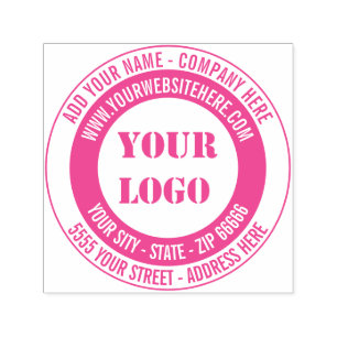 Carimbo Auto Entintado Nome do endereço de logotipo personalizado Nome do