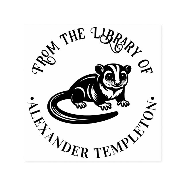 Carimbo Auto Entintado Nome do Livro da Biblioteca do Glider de Açúcar Ci (Design)