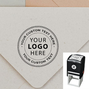 Carimbo Auto Entintado Nome do logotipo personalizado de empresa personal
