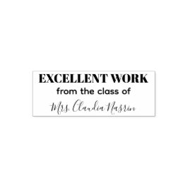Carimbo Auto Entintado Nome do professor personalizado excelente trabalho