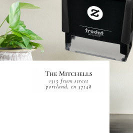 Carimbo Auto Entintado Nome e endereço de devolução da família personaliz