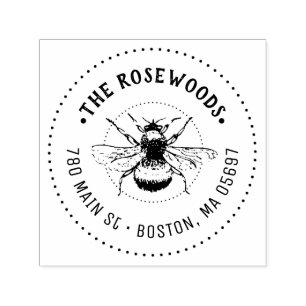 Carimbo Auto Entintado Nome e endereço exclusivos da família