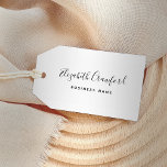 Carimbo Auto Entintado Nome e negócios personalizados de script Elegante<br><div class="desc">O design de carimbo personalizado de autoimpressão na moda apresenta o seu nome em um script de caligrafia moderno com texto sans serif elegante que pode ser personalizado com o seu nome comercial,  cargo ou outra redação preferida.</div>