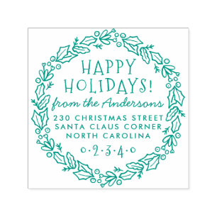 Carimbo Auto Entintado Nome & endereço do remetente botânicos da grinal