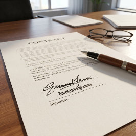 Carimbo Auto Entintado Nome Manuscrito Personalizado | Assinatura Elegant