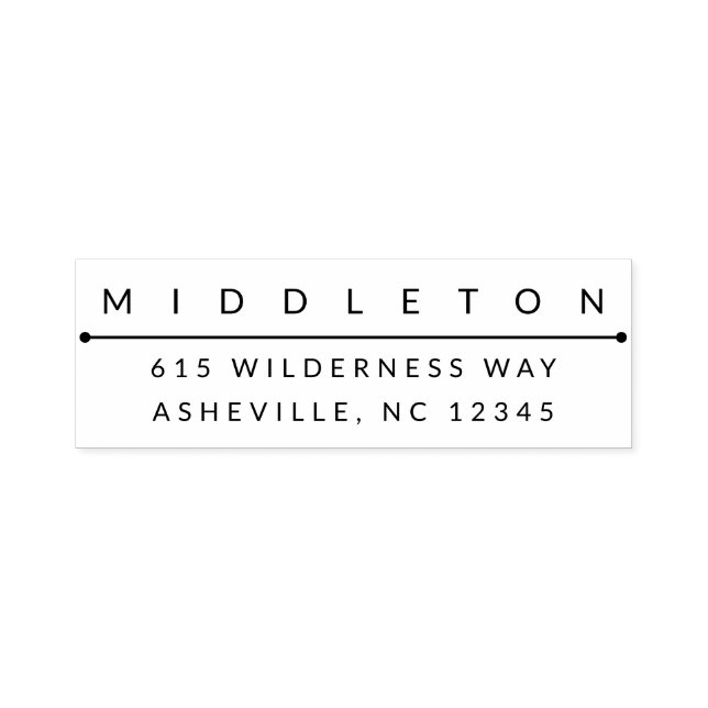 Carimbo Auto Entintado Nome moderno devolve o endereço de autoimpressão (Design)